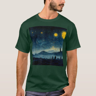 Camiseta Starry Night Caspar David Friedrich T-Shirt Copy