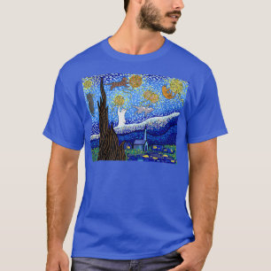 Camiseta Starry Night Cat, Van Gogh Cat, Cat Lover978