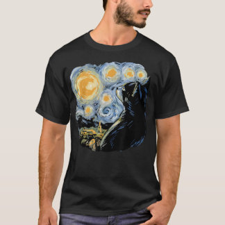 Camiseta Starry Night Cat, Van Gogh Cat, Cat Lover, Cat Mom