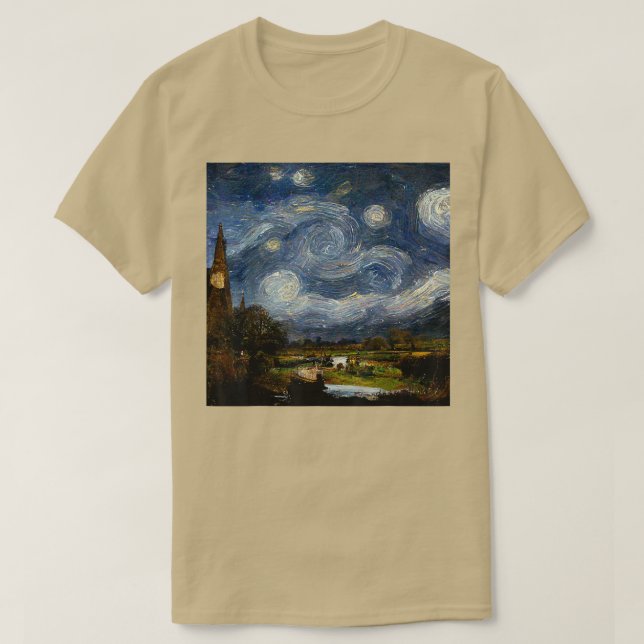 Camiseta Starry Night John Constable (Diseño del anverso)