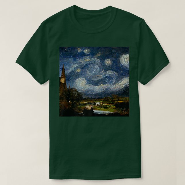 Camiseta Starry Night John Constable992 (Diseño del anverso)