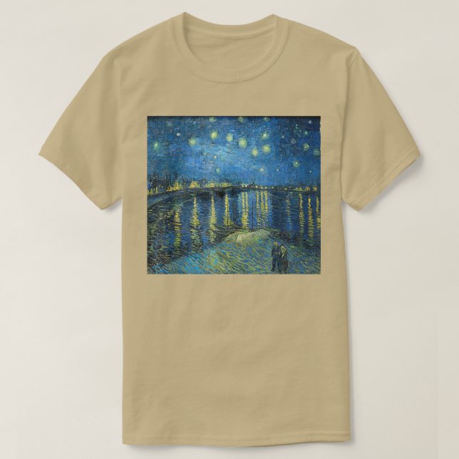 Camiseta Starry Night Over the Rhone  (Diseño del anverso)