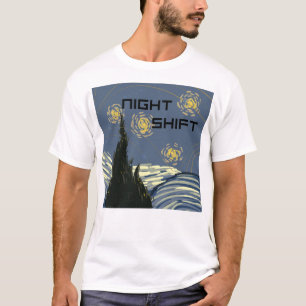 Camiseta Starry "Night Shift" al estilo de Van Gogh