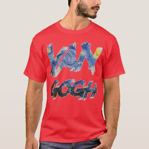Camiseta Starry Night Van Gogh Art Painting Vincent Van Gog