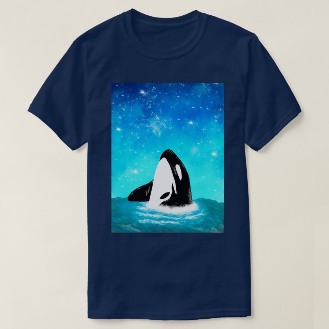 Camiseta Starry Orca (Diseño del anverso)