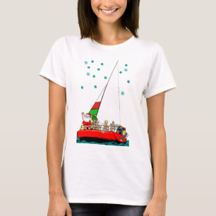 Camiseta Starry Santa Sailing a los Navidades
