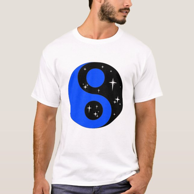 Camiseta " Starry Ying Yang Symbol " (Anverso)