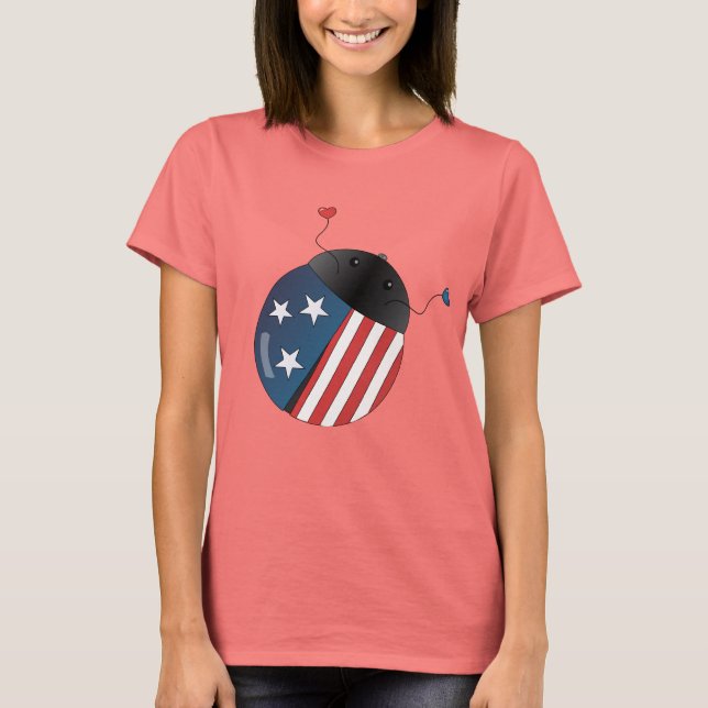 Camiseta Stars and Stripes Ladybug (Anverso)