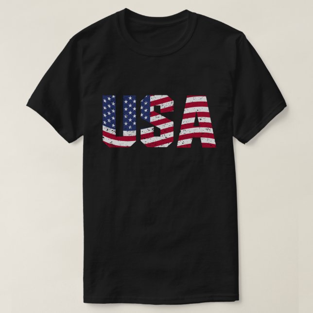 Camiseta Stars and Stripes USA (Diseño del anverso)