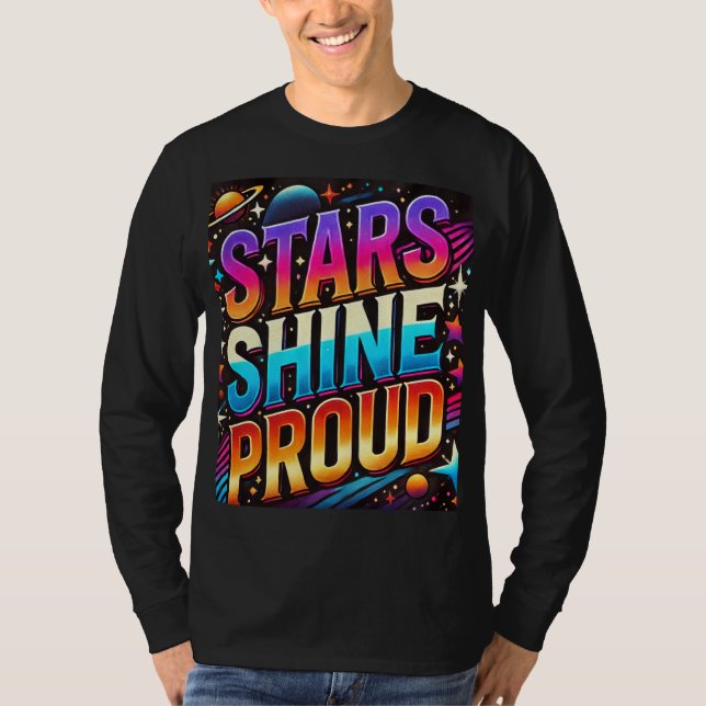 Camiseta Stars Shine Proud (Anverso)