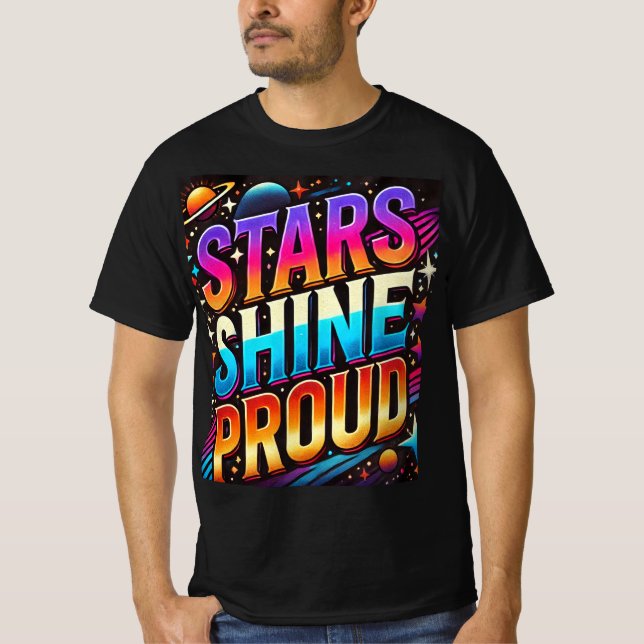 Camiseta Stars Shine Proud (Anverso)