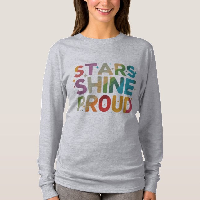 Camiseta Stars Shine Proud (Anverso)