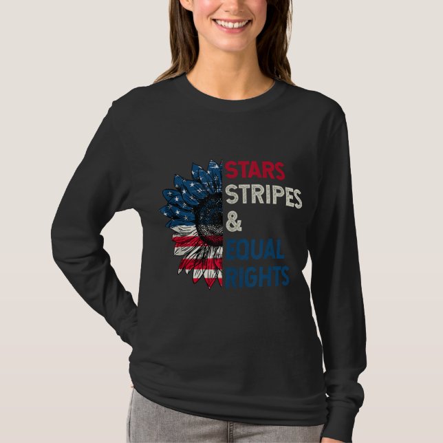Camiseta Stars Stripes and Equal Rights 4 de julio (Anverso)