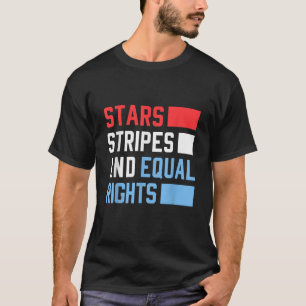 Camiseta Stars Stripes and Equal Rights Women's Rights 4º