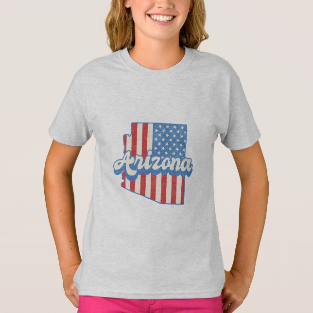 Camiseta Stars & Stripes Arizona Silhouette (Anverso)