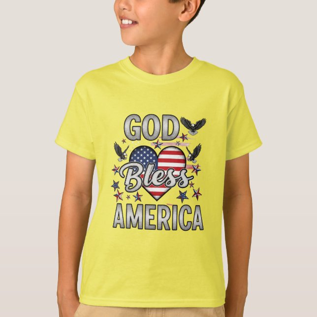 Camiseta Stars, Stripes & Blessings T-shirt design  (Anverso)