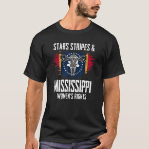 Camiseta Stars Stripes & Mississippi Women's Rights Pro Cho