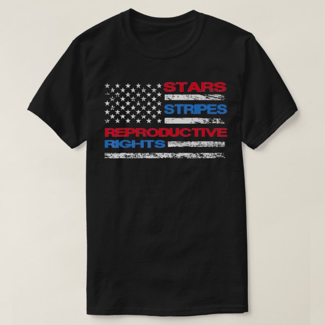 Camiseta Stars Stripes & Reproductive Rights 4th Of July Eq (Diseño del anverso)