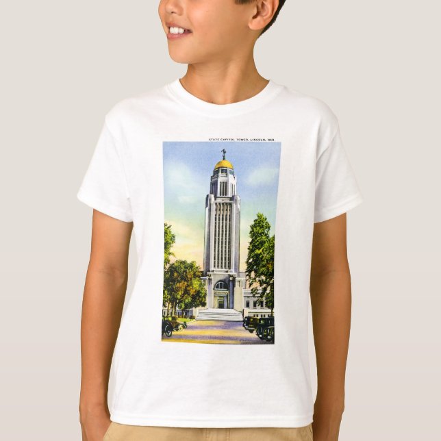 Camiseta State Capitol Tower, Lincoln, Nebraska (Anverso)