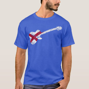 Camiseta State of Alabama Guitar Silhouette Flag T AL Homet