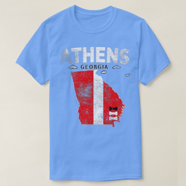 Camiseta State Of Georgia The Bulldog State Athens Georgia  (Diseño del anverso)