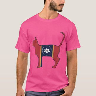 Camiseta State of Mississippi Flag for Cat Lovers Oversized