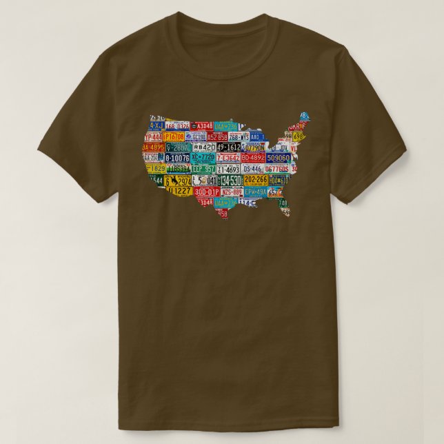 Camiseta State Plates USA (Diseño del anverso)