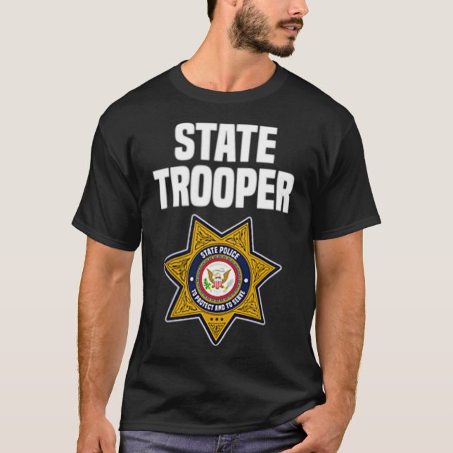 Camiseta State Trooper Highway Patrol Police Officer (Anverso)