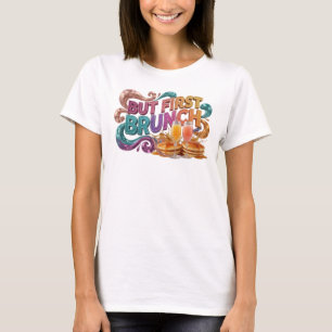 Camiseta Statement Orange BUT FIRST BRUNCH