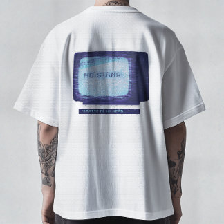 Camiseta Static My Head - Arte de Televisión Retro con Fall