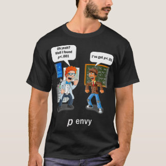 Camiseta Statistics Humor P value envy statistical signific