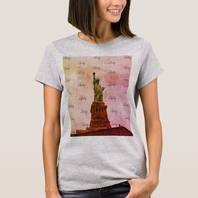 Camiseta Statue of Liberty Burnout T-Shirt (Anverso)