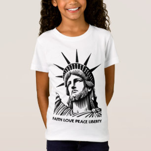 Camiseta Statue of Liberty, Jesus, God, Holy Spirit, Faith