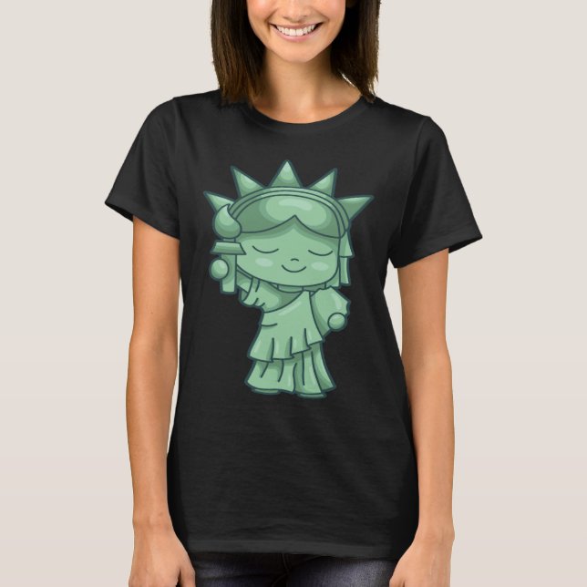 Camiseta Statue of Liberty Patriotic  USA Sightseeing New Y (Anverso)