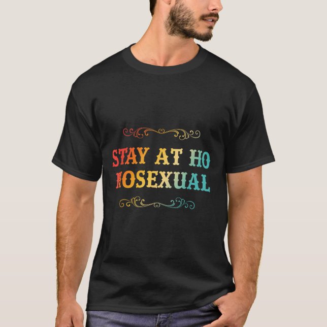 Camiseta Stay At Ho Moual Funny Design  (Anverso)