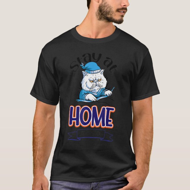 Camiseta Stay At Home Cat Daddy Cat (Anverso)
