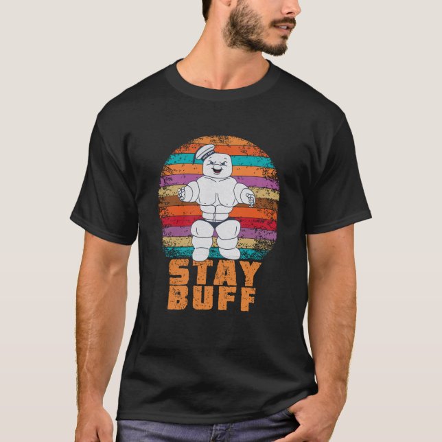 Camiseta Stay Buff - Hombre de músculos divertidos (Anverso)