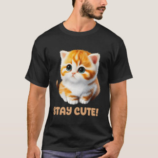 Camiseta Stay Cat Kitten Dueña De Mamá Bonito