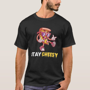 Camiseta Stay Cheesy Cheese Pizza Day