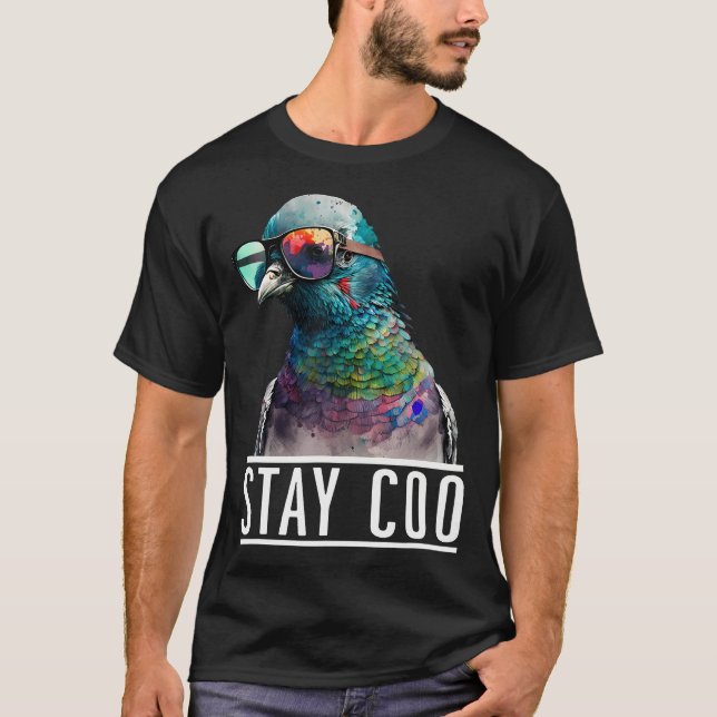 Camiseta Stay Coo - Pigeon Lover, Animal Lover, Aves Dueñas (Anverso)