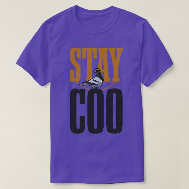 Camiseta Stay Coo Pigeon Lover Presente Dueño De Palomas Fu (Diseño del anverso)