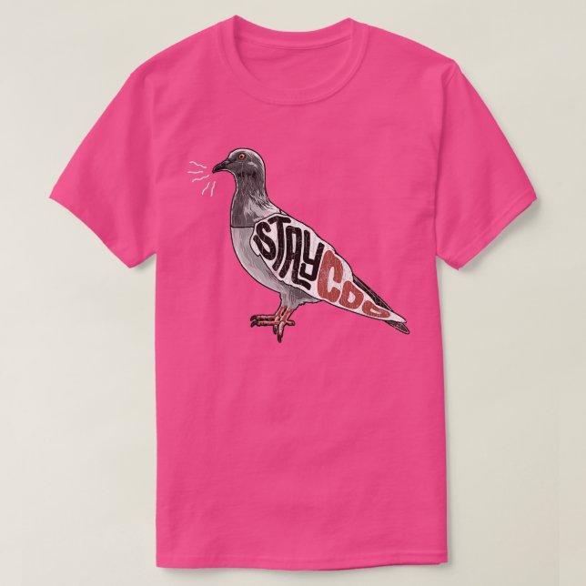 Camiseta Stay Coo Pigeon Lover Presente Dueño De Palomas Fu (Diseño del anverso)
