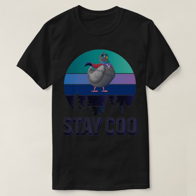 Camiseta Stay Coo Vintage Pigeon 18 (Diseño del anverso)