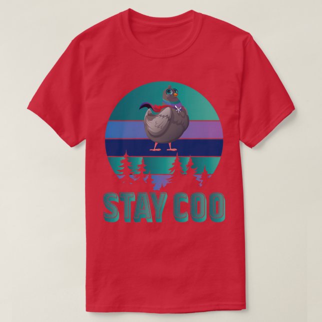 Camiseta Stay Coo Vintage Pigeon 68 (Diseño del anverso)
