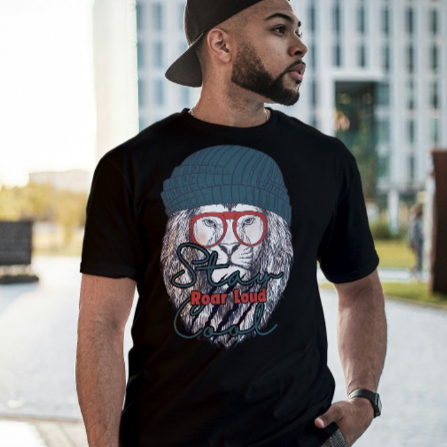 Camiseta Stay Cool, Roar Loud – Chill but Fearless Lion T-S (Subido por el creador)