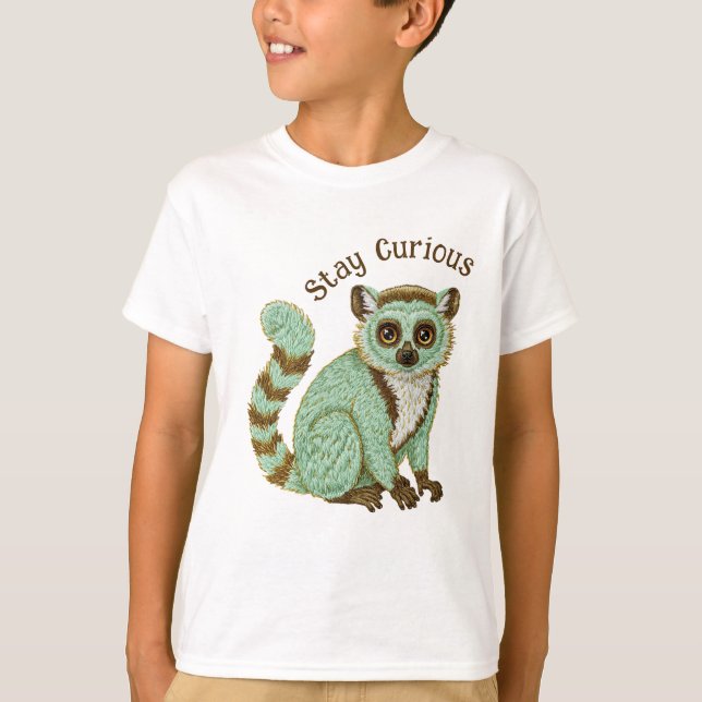 Camiseta Stay Curious Lemur Tee (Anverso)