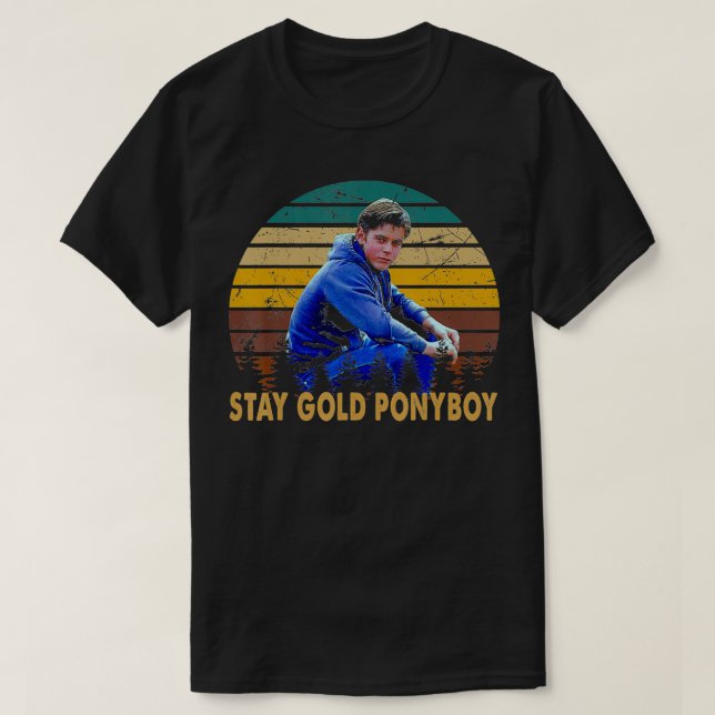 Camiseta Stay Design Arts Gold Ponyboy Classic Outsiders Es (Diseño del anverso)