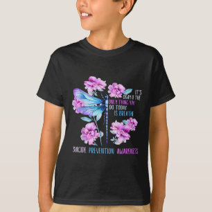 Camiseta Stay Dragonfly Semicolon Suicide Prevención Awaren