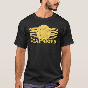 Camiseta Stay Gold Saying Graphic