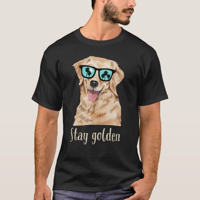 Camiseta Stay Golden - Golden Retriever Dog Lover (Anverso)